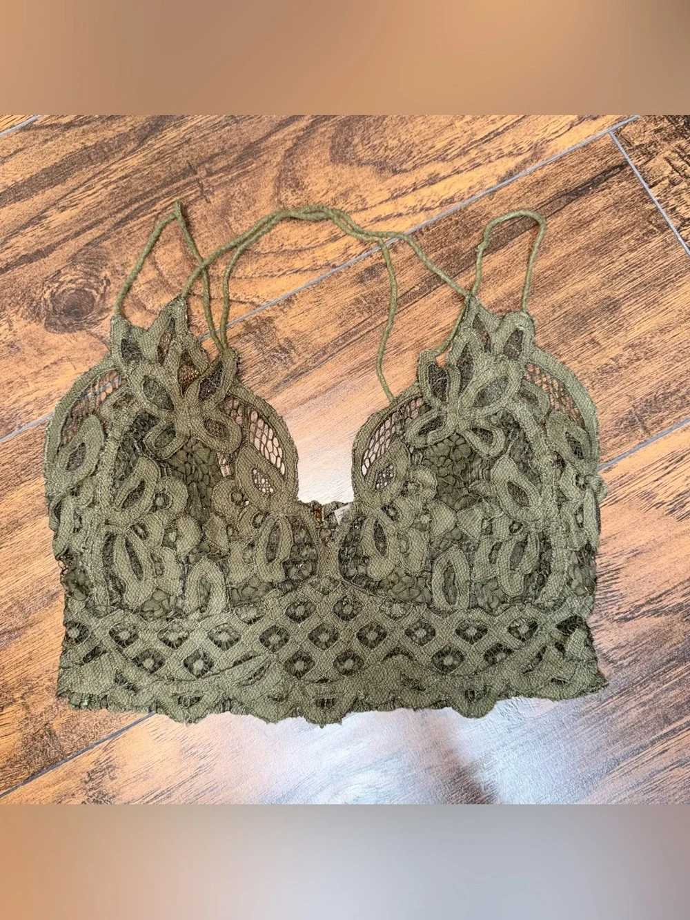 Free People Olive Lace Bralette from Buckle